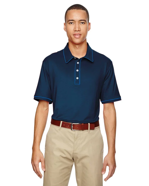 Adidas Golf A125 Men's Puremotion Piped Polo - Rich Blue - Size 3XL