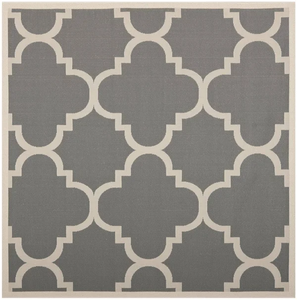 Safavieh Courtyard CY6243-246 Grey - Beige Rug 7&10x22 x 7&10x22 Square