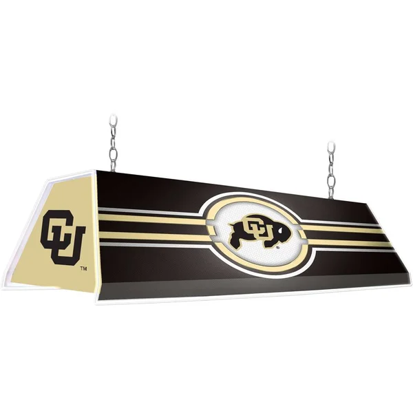 Colorado Buffaloes: Edge Glow Pool Table Light Black - Gold, Cu Logo
