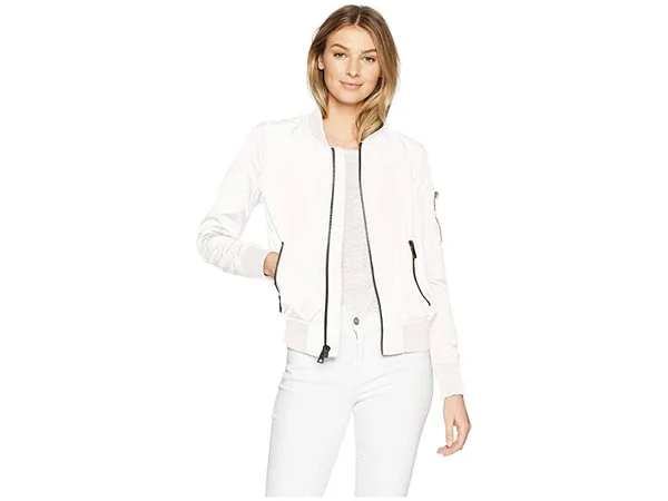 Levi&s Women's Zip-Detail Bomber Jacket - White - Size M