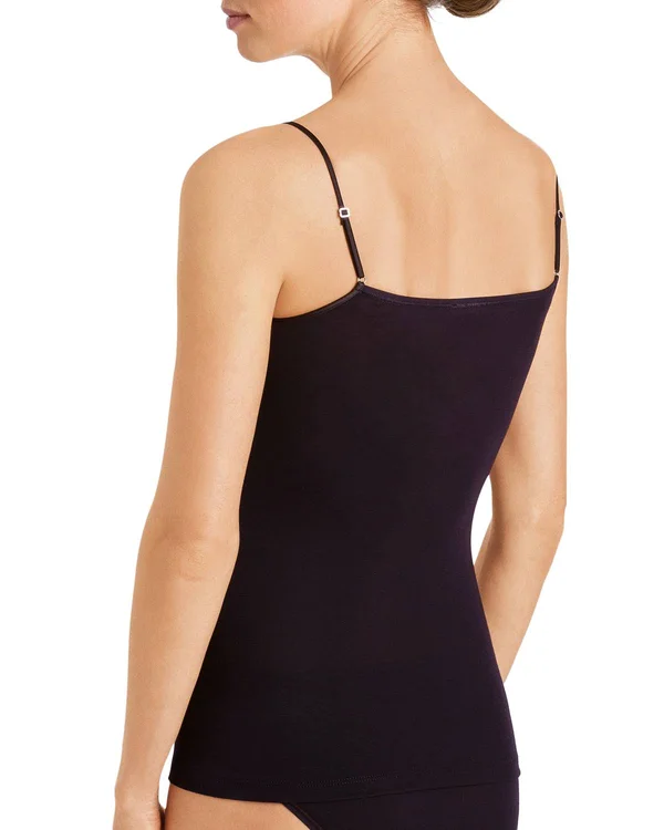 Hanro Moments Spaghetti Camisole - Black (1484) S