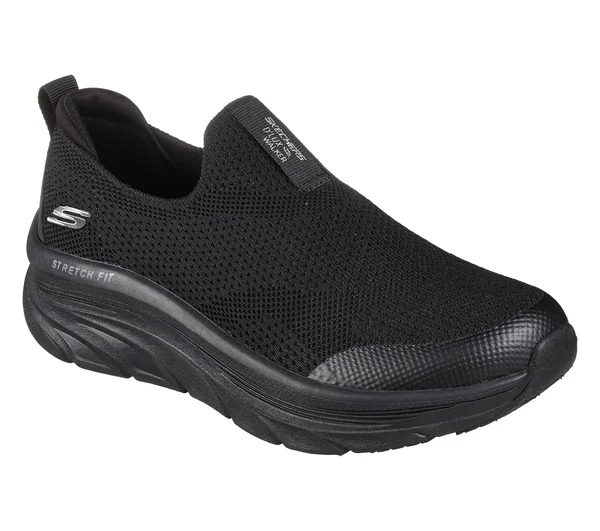 Skechers Women's Relaxed Fit D&Lux Walker Quick Upgrade Slip On, Black
