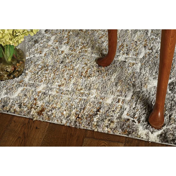 Kas Bungalow 2302 Mocha Mosaic Area Rug 3&3x22 x 4&11