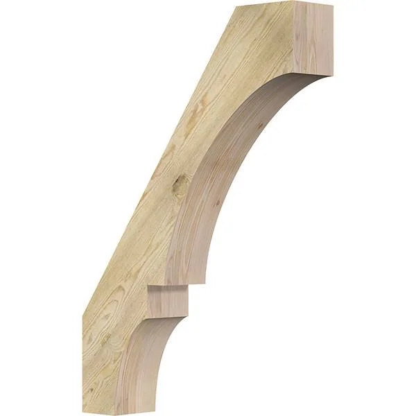 Ekena Millwork 6x22W x 28x22D x 40x22H Balboa Rough Sawn Brace, Douglas Fir