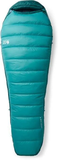 Mountain Hardwear Women's Bishop Pass 15 Sleeping Bag Green Regular Wide - Right Zip
