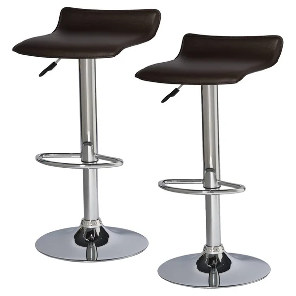Leick Furniture 34x22 Adjustable Swivel Stool in Brown (Set of 2)