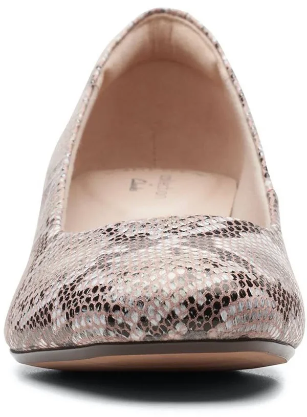 Clarks Women's Marilyn Leah Shoes - Natural Snake Synthetic