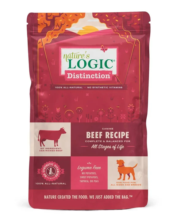 Nature&s Logic Distinction Dry Dog Food 24lbs, Pork