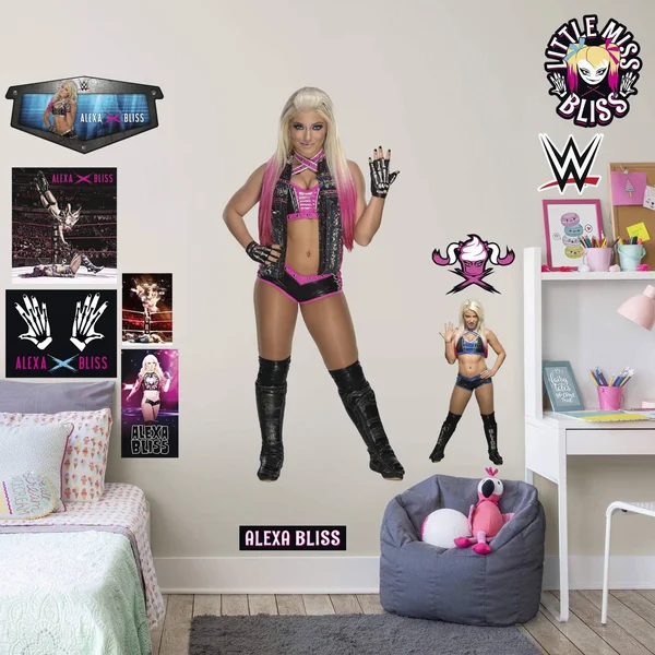 Fathead Alexa Bliss - X-Large Officially Licensed WWE Removable Wall Decal, Size: XL