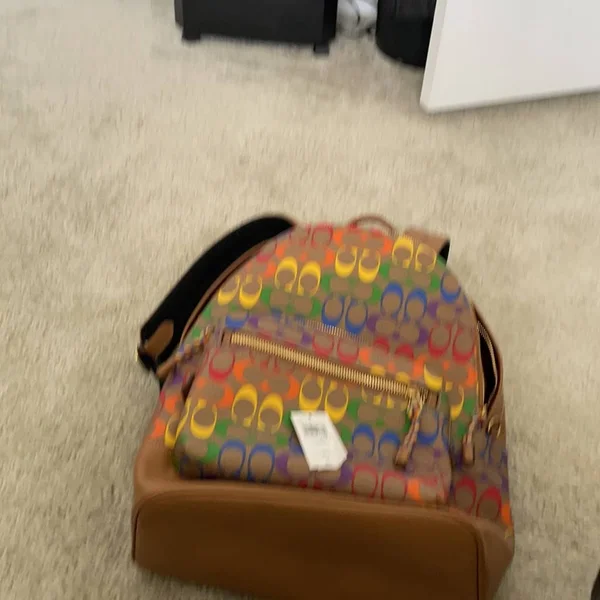 Coach Bags - Coach Backpack Large Rainbow Multicolor, Color: Brown/Yellow, Size: Large, Marlenis_1973's Closet