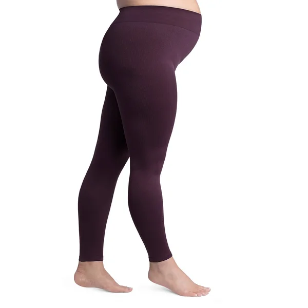 Sigvaris Soft Silhouette Women's 15-20 mmHg Maternity Leggings Mulberry - D