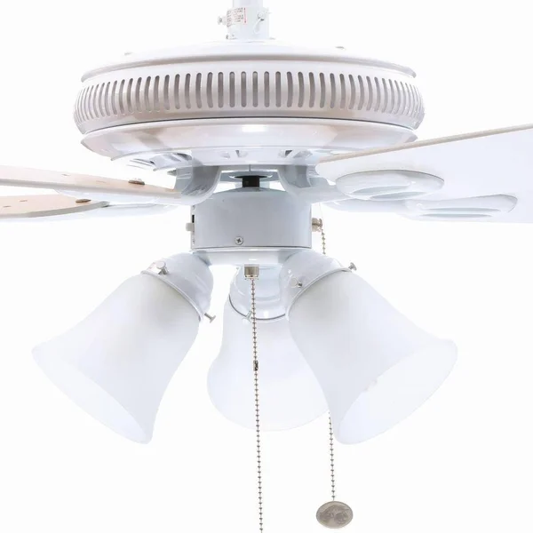 Hampton Bay Glendale 52 in. Indoor White Ceiling Fan with Light Kit