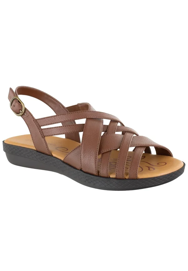 Easy Street Women's Jasmine Sandals, Tan, Size 7.5