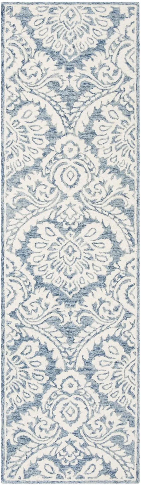 Safavieh 6' x 6' Round Blossom BLM106M Blue Ivory Rug
