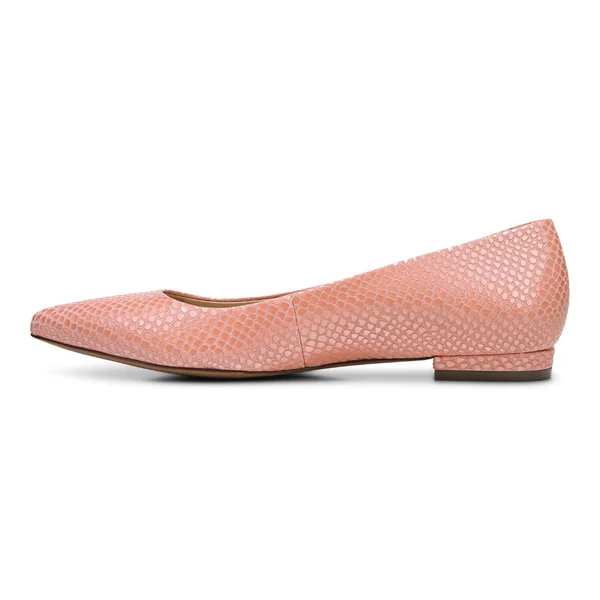 Vionic Lena Ballet Flat with Arch Support in Blooming Dahlia Leather
