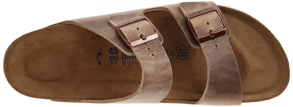 Birkenstock Arizona Soft Footbed Sandals - Oiled Leather Tobacco - 44