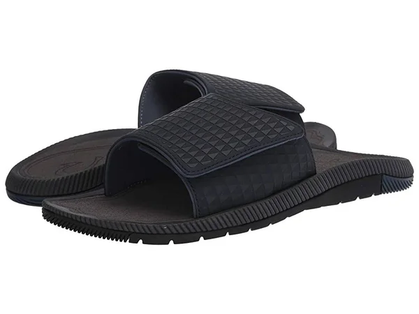 Olukai Halo Olu Men's Slide Sandals Trench Blue - Charcoal - 14