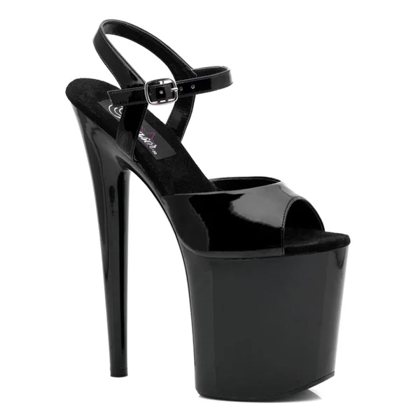 Pleaser - FLAMINGO-809 7 - Black Patent/Black
