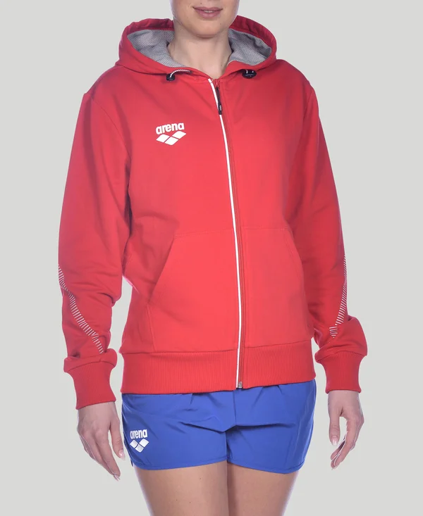 Arena 1d347 Team Line Hooded Jacket - Red, S