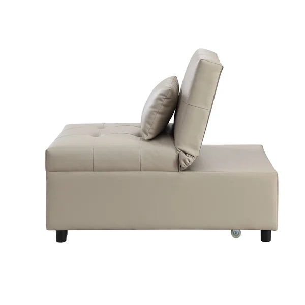 Acme Hidalgo Sofa Bed in Beige PU