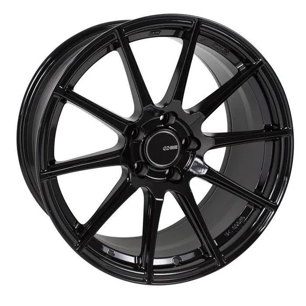 Enkei TS10 17x8 5x114.3 45mm 72.6mm Bore Black Wheel