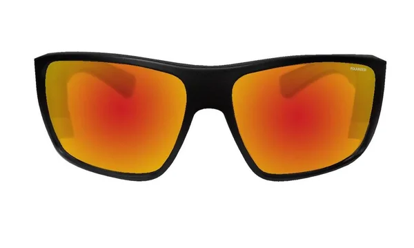 Bomber Sunglasses - Mana Bomb Matte Black FRM, Red Mirror Polarized Lens, Rasta Foam