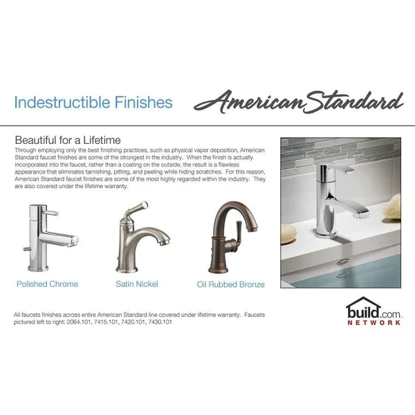 American Standard Colony Soft Centerset Lavatory Faucet Chrome