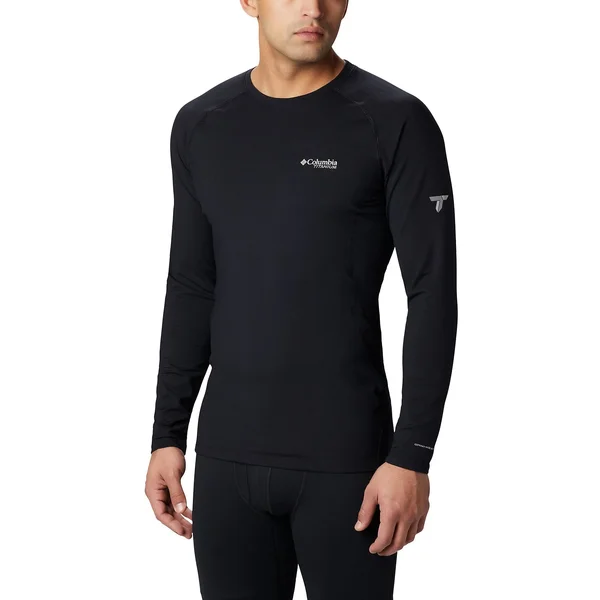 Columbia Men's Omni-Heat 3D Knit Crew Top - XL - Black