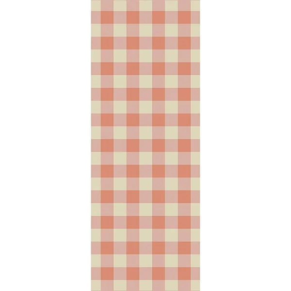 Porch & den Morgen Gingham Indoor/Outdoor Area Rug - 2&7x22 x 7& Runner - Orange