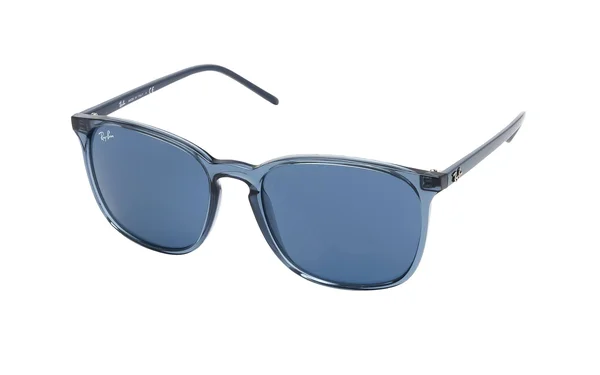 Ray-Ban RB4387-56 D-Frame Sunglasses, Plastic, Blue, Unisex