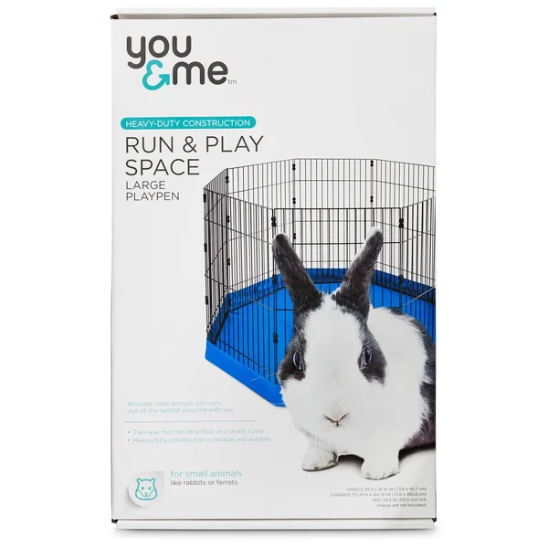 You & Me Run & Play Space Small Animal Playpen, Large
