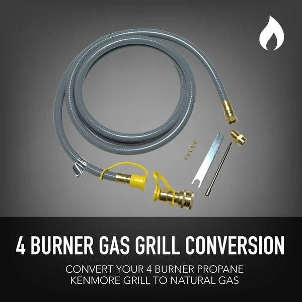 Permasteel 4-Burner Plus Side Burner NG Conversion Kit