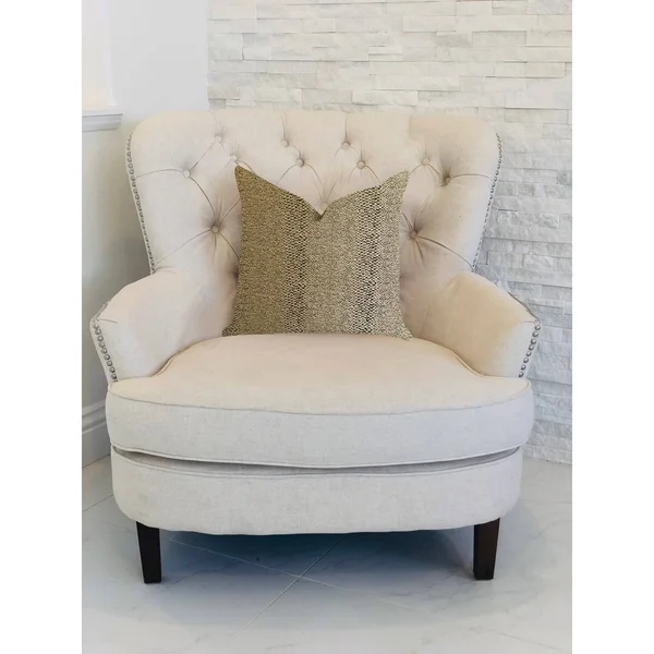 Plutus 20x22 x 26x22 Shimmer Luxury Throw Pillow in Gold Metallic