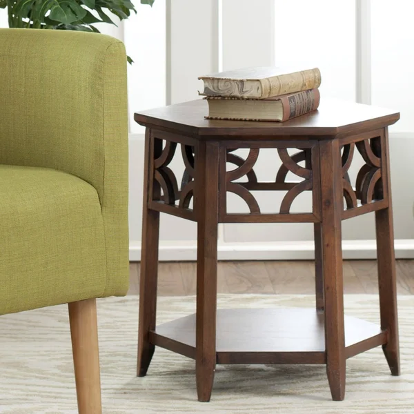 Safavieh Connor Hexagon End Table-Brown