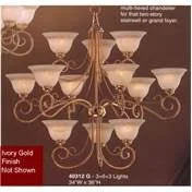 Classic Lighting 40312 IG Torino Chandelier, Ivory Gold