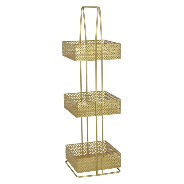 Plutus Brands PBTH92836 Metal Plant Stand in Gold