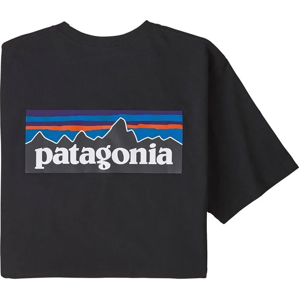 Patagonia P-6 Logo Pocket Responsibili-T-Shirt - Men's Black, Xs