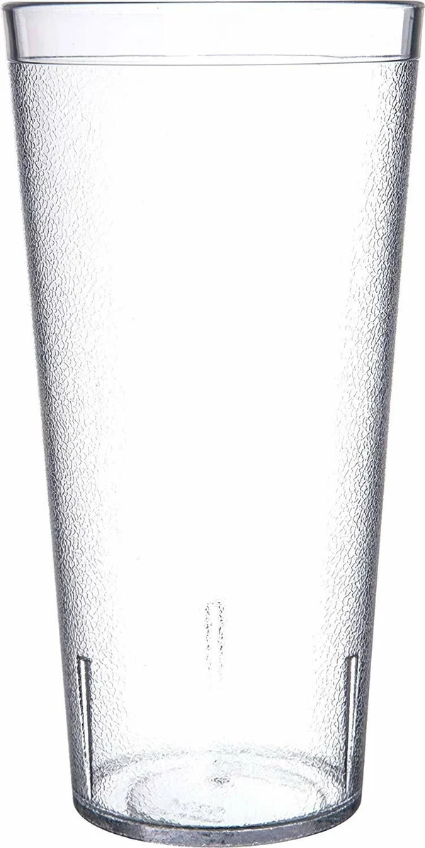 Carlisle 522407 Stackable Shatter-Resistant Plastic Tumbler, 24 oz, Clear Case O