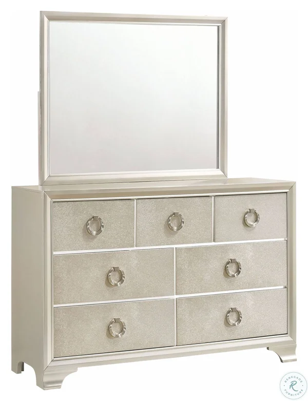 Coaster Salford Mirror - Metallic Sterling 222724
