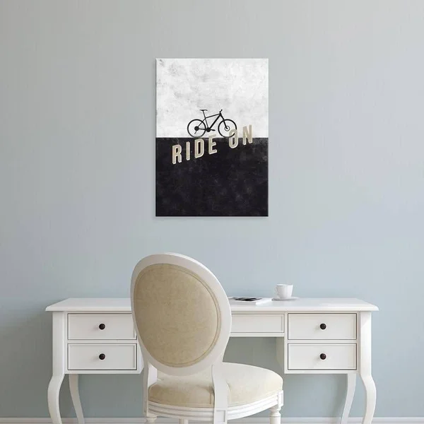 Easy Art Prints Hannes Beer's 'Ride On' Premium Canvas Art - 28 x 20 - Modern Black Frame