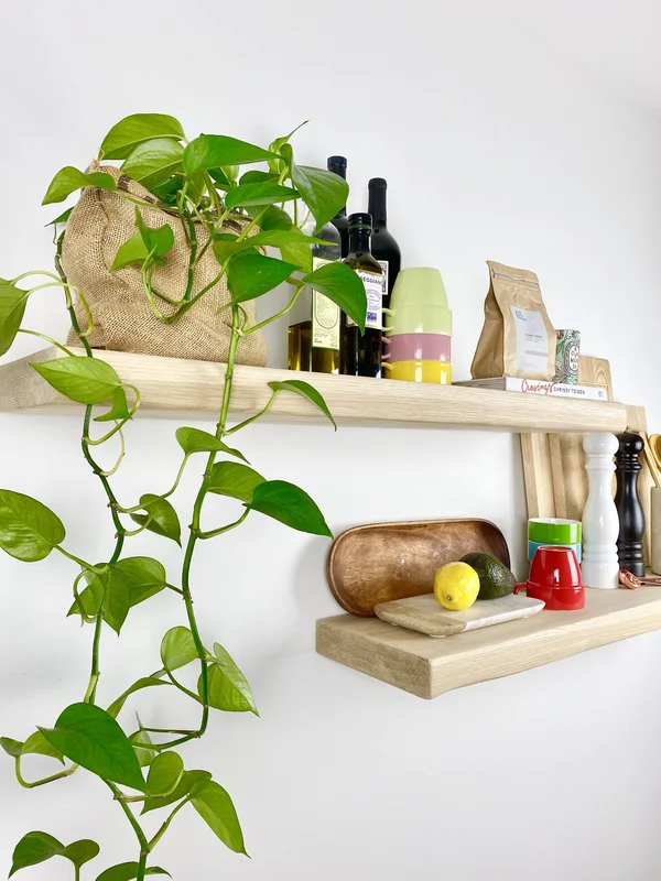 Floating Shelf Bracket - Available in 10x22 to 78x22. Lifetime Guarantee. Made in The Usa., 22x22, Jet Black Satin