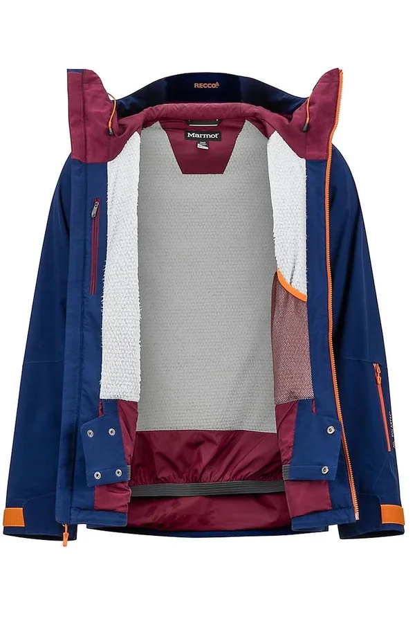 Marmot Men's Castle Peak Jacket - XL - Arctic Navy - Hawaiian Sunset