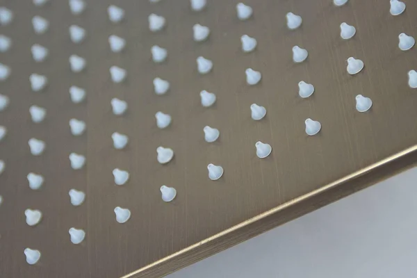 Cascada Showers 10x22 Square Ceiling Mount Rainfall LED Shower Head Antique Brass Top Sprayer
