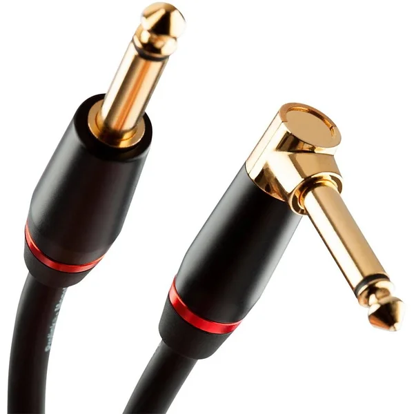 Monster Cable Bass 1/4 inch Angled to Straight Instrument 12 Foot