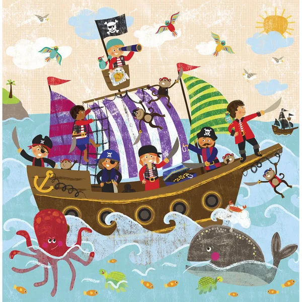 Oopsy Daisy Swashbuckling Good Time Canvas Art