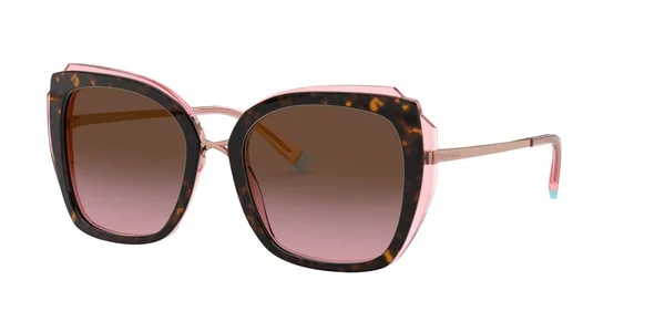 Tiffany TF4160 Sunglasses - 54-19-140, 82879T Havana/Transparent Pink