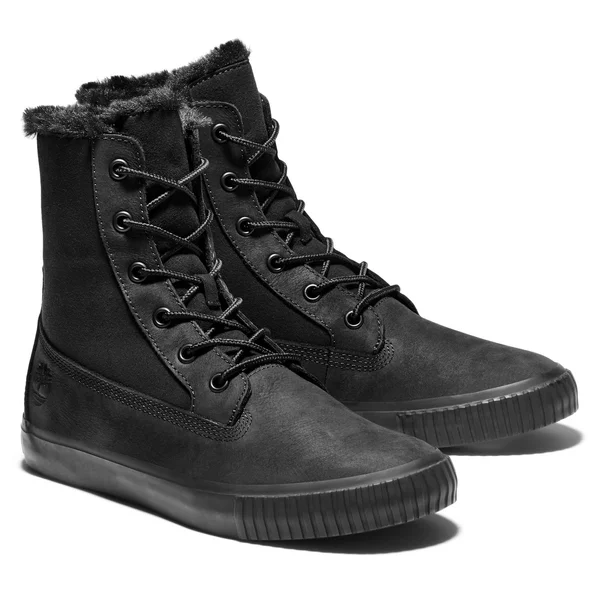 Timberland Skyla Bay Fleece Fold Down Black Nubuck - 6