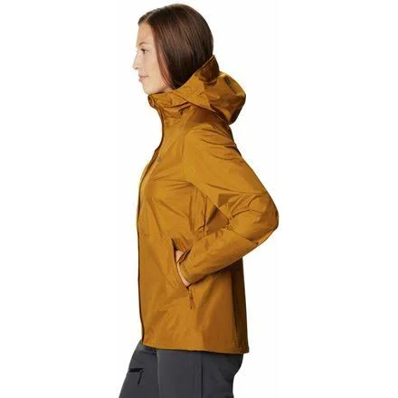 Mountain Hardwear Women's Acadia Jacket - Large - Olive Gold