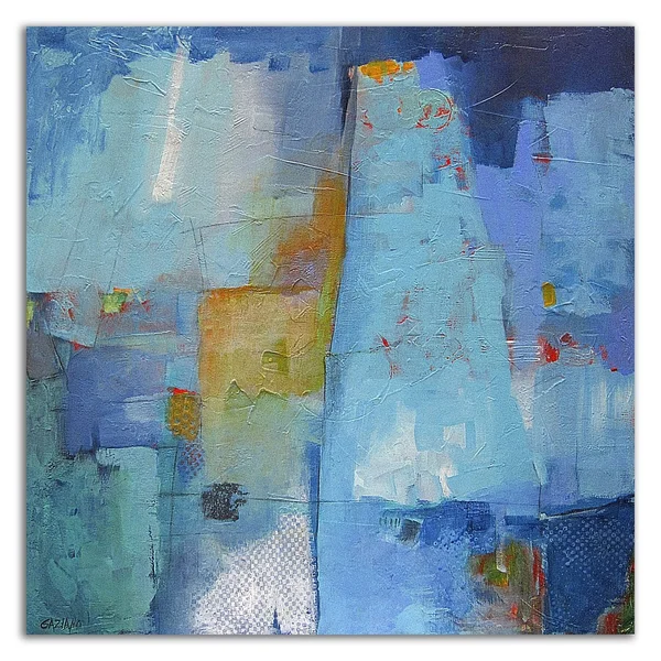 24x22 x 24x22 Juxtaposition by Dorothy Gaziano Print on Canvas