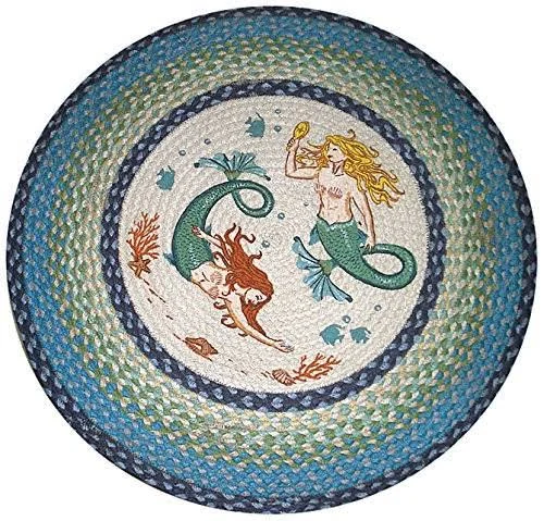 Earth Rugs 66-386M Mermaids Round Patch